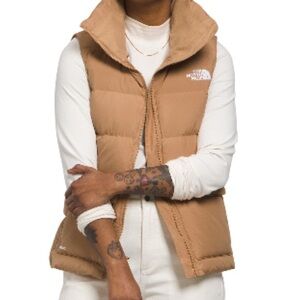 The North Face Tan Quilted Puffer Vest